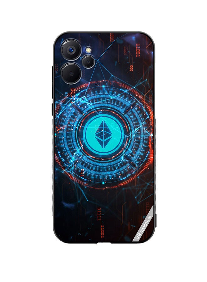 VR CREATIVE Protective Case Cover For Realme 9i 5G Etherium Design Multicolour - Image 1