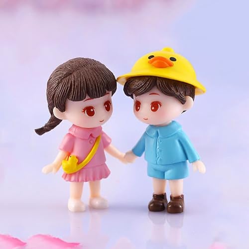 ascension Romantic Lovely Couple/Baby Couple Gift for Girlfriend Boyfriend Husband Wife Miniature Statue Figurine for Valentines Day Gift Gift for Your Love Resin Love Cupid Miniature - Image 1