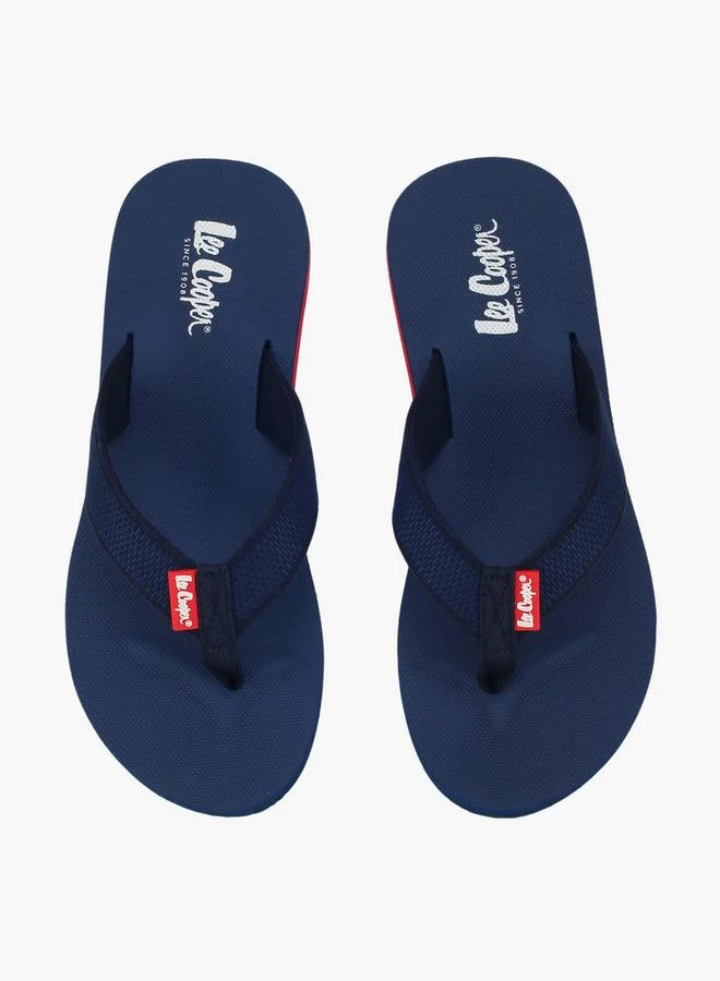 لي كوبر Men Logo Print Flip-Flops