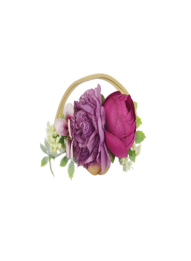 FAIRYTALE Floral Baby Headwear Soft Stretchable Elastic Headbands For Girls. - Image 5