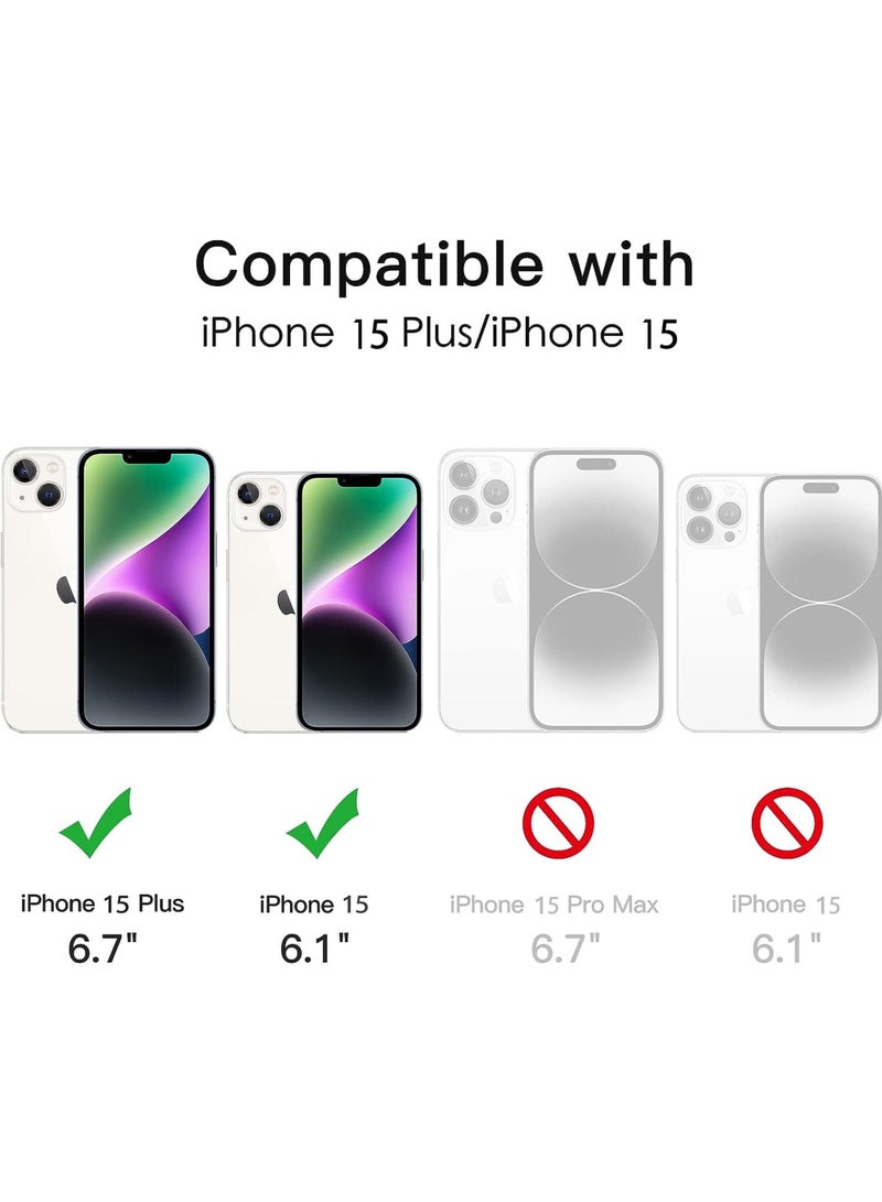 Captaintech Pow Camera Lens Protector for iPhone 15 6.1-Inch and iPhone 15 Plus 6.7-Inch 9H Tempered Glass Metal Individual Ring Cover HD Clear - Image 2