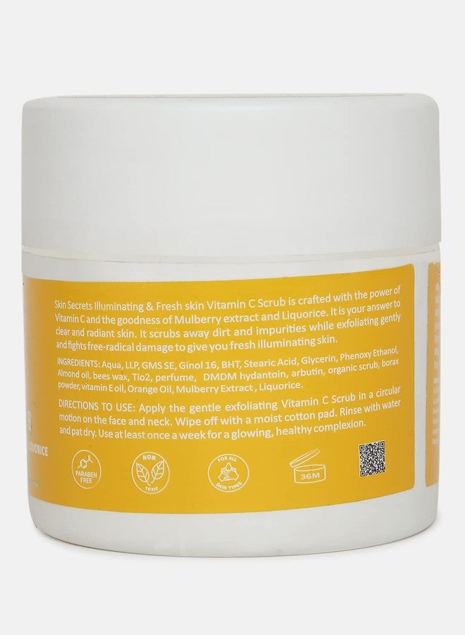 Skin Secrets Vitamin C Scrub with Vitamin C Extract & Mulberry| 100gm| Paraben & Mineral Oil Free - Image 1