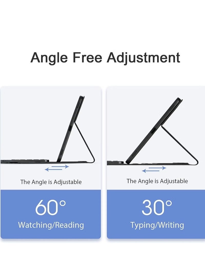 JAJEEK Keyboard Case for Samsung Galaxy Tab S9 Plus 12.4 Inch 2023 – Premium PU Leather Cover, Detachable Bluetooth Keyboard with Smart Touchpad, Magnetic Adsorption – Slim, Stylish Protection & Enhanced Productivity - Image 5