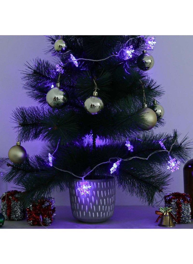 Milano Snow Flake String Light 3Mtr (Blue) - Image 1