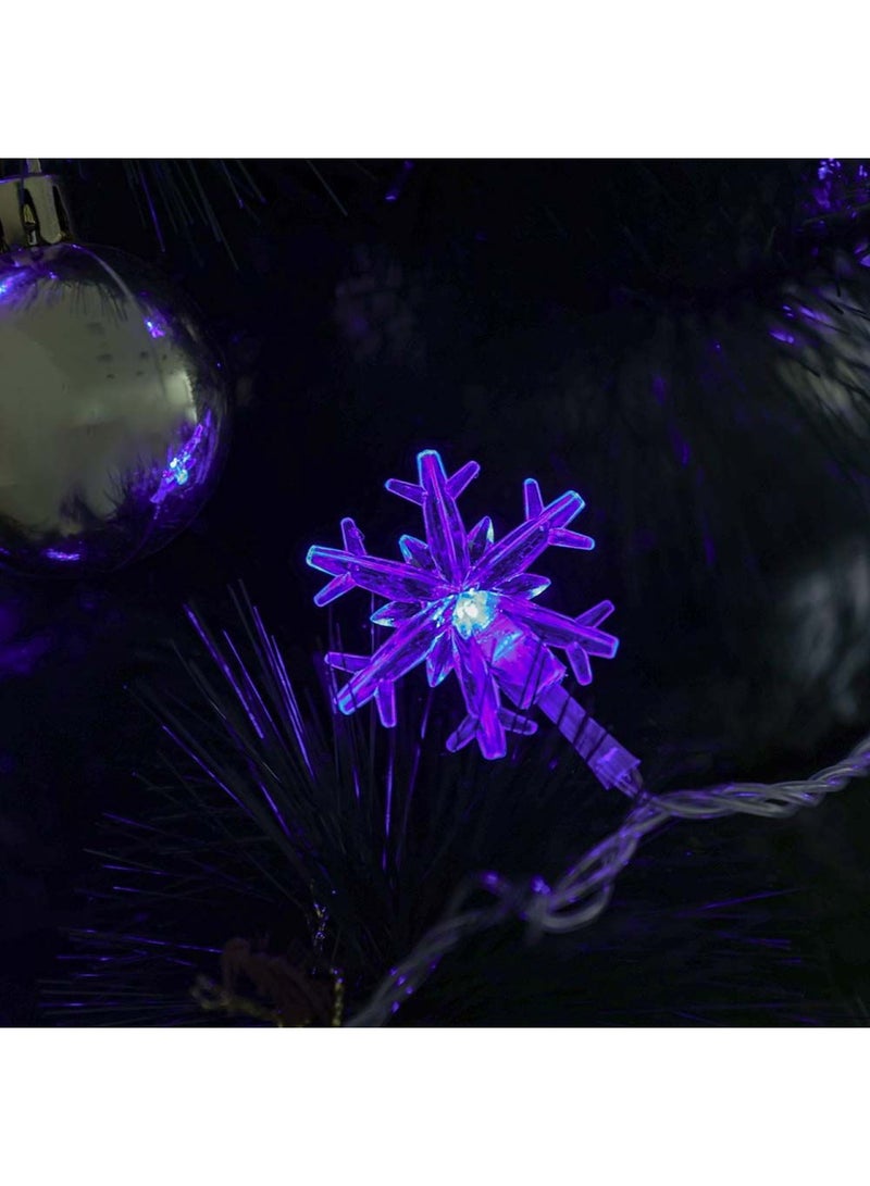 Milano Snow Flake String Light 3Mtr (Blue) - Image 2