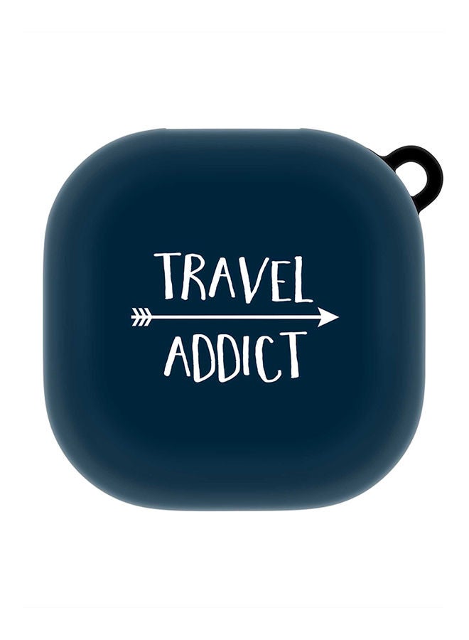 Stylizedd StylePods Custom Case Samsung Galaxy Buds Pro (2021) / Buds Live Case With Anti-Lost Keychain - Travel Addict - Image 1