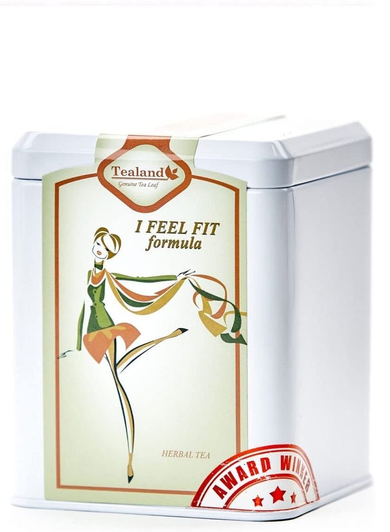 Tealand I Feel Fit Tea Loose Tea Leaf Malty & Rich 100% Natural Ingredients Antioxidants Rich Helps Destress - Soothing & Calming Tisane 100g