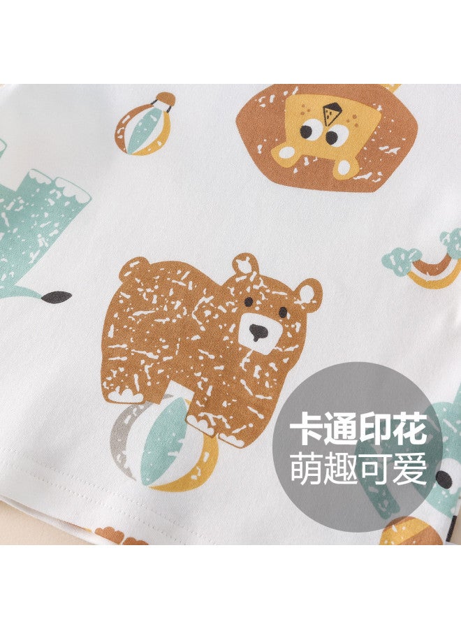 Doxiluka kids Underwear Set - Pure Cotton Baby Thermal Wear, Boys & Girls Home Clothes For Spring/autumn - Image 3