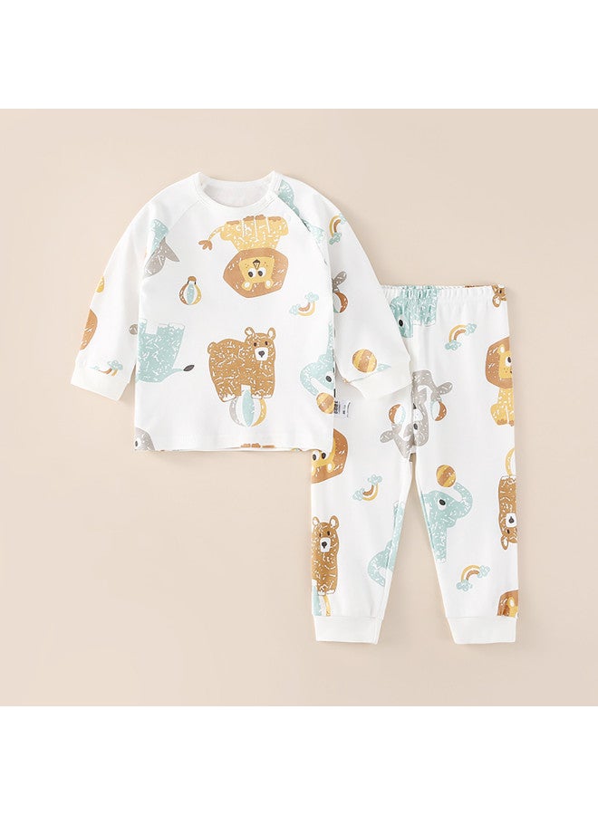 Doxiluka kids Underwear Set - Pure Cotton Baby Thermal Wear, Boys & Girls Home Clothes For Spring/autumn - Image 2