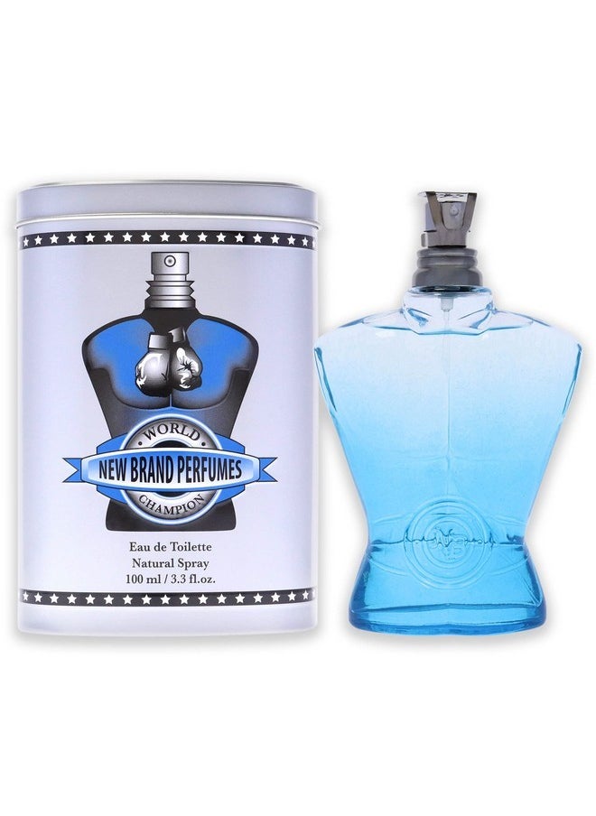 NEW BRAND - World Champion Blue Edt Spray Men 3.3 Oz - Image 1