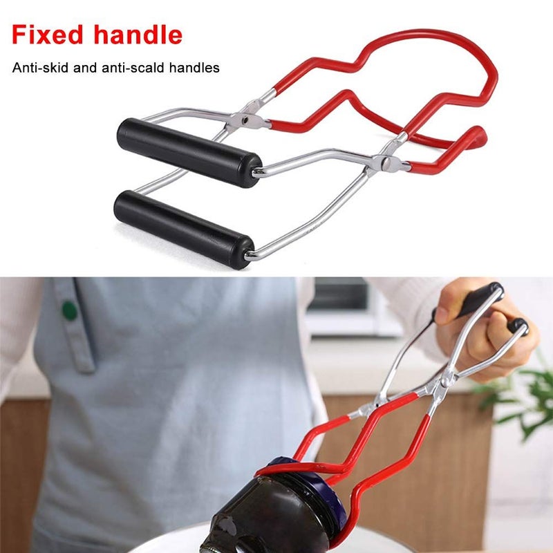 Stainless Steel Can Rack Anti Skid Canning Jar Lifter Tongs Strong Wide Mouth Clip for Kitchen Restaurant Storage - Image 5