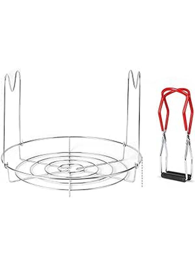Stainless Steel Can Rack Anti Skid Canning Jar Lifter Tongs Strong Wide Mouth Clip for Kitchen Restaurant Storage - Image 1