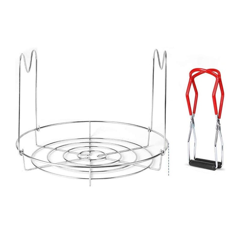 Stainless Steel Can Rack Anti Skid Canning Jar Lifter Tongs Strong Wide Mouth Clip for Kitchen Restaurant Storage - Image 2