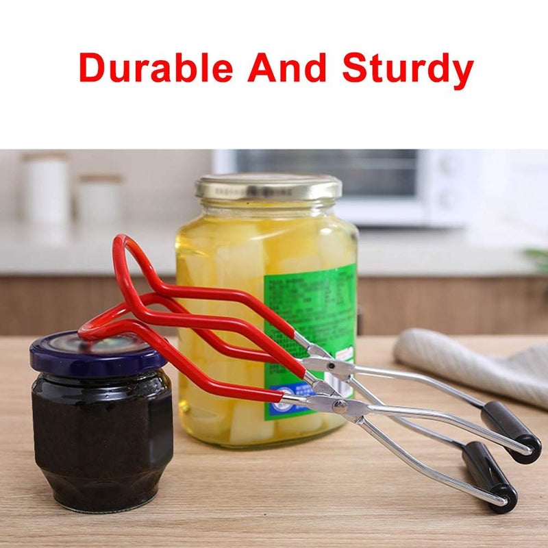 Stainless Steel Can Rack Anti Skid Canning Jar Lifter Tongs Strong Wide Mouth Clip for Kitchen Restaurant Storage - Image 3