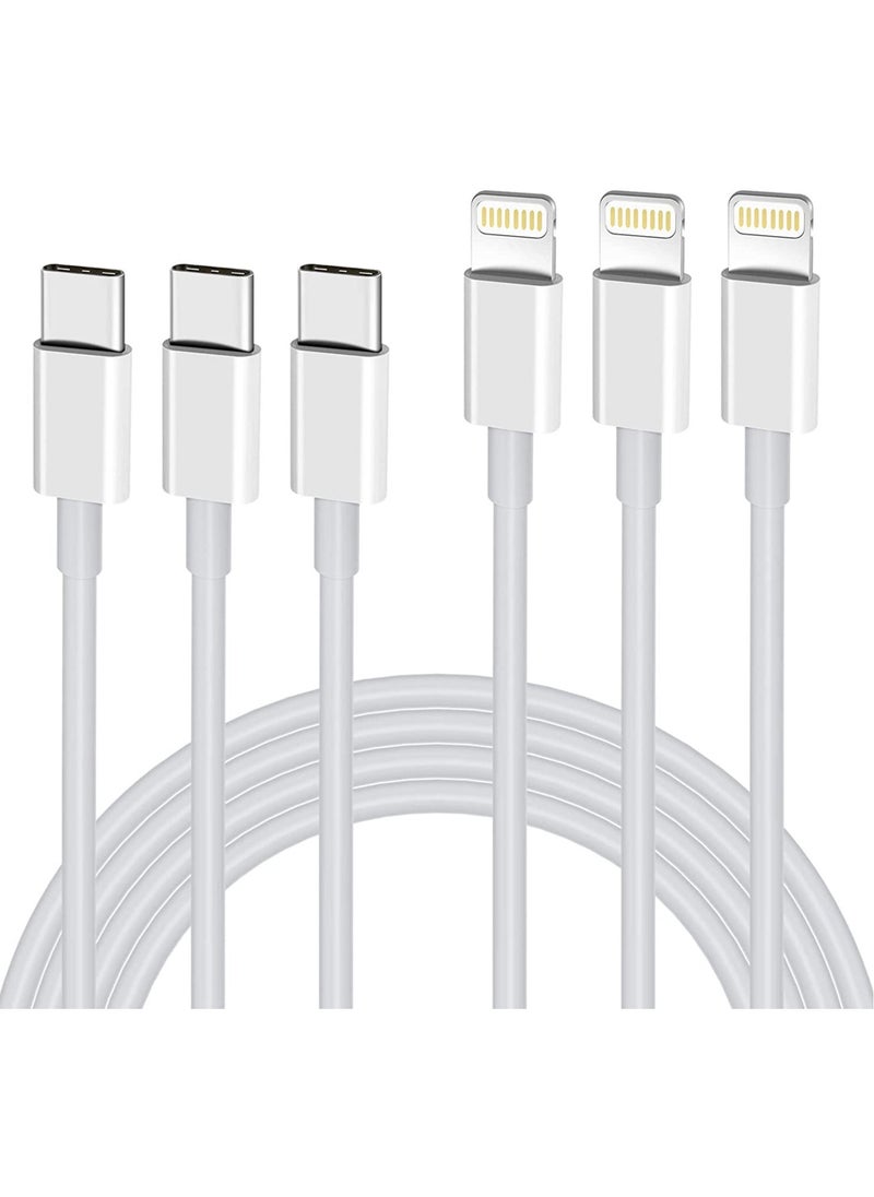 Generic - USB C to Lightning Cable 3PACK 1M Fast Charger Cable, iPhone Charger Cord Compatible with iPhone 14/13/12/11 Pro Max/XS MAX/XR/XS/X/8/7/Plus - Image 1