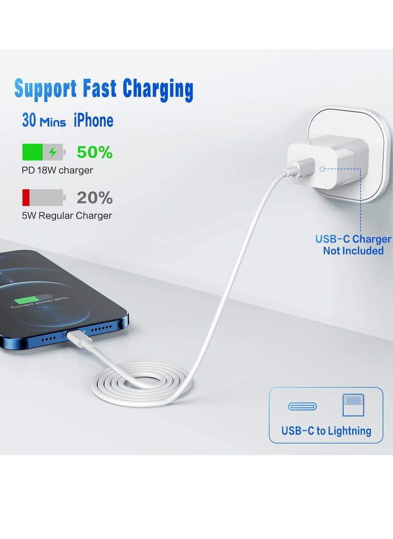 Generic - USB C to Lightning Cable 3PACK 1M Fast Charger Cable, iPhone Charger Cord Compatible with iPhone 14/13/12/11 Pro Max/XS MAX/XR/XS/X/8/7/Plus - Image 1