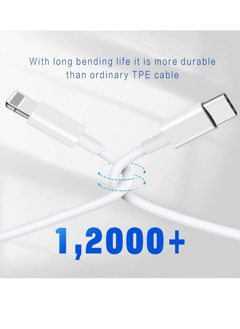 Generic - USB C to Lightning Cable 3PACK 1M Fast Charger Cable, iPhone Charger Cord Compatible with iPhone 14/13/12/11 Pro Max/XS MAX/XR/XS/X/8/7/Plus - Image 1