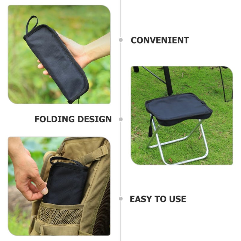 Heavy Duty Portable Camping Stool For Fishing Outdoor And Home Use Lightweight Durable - Image 5