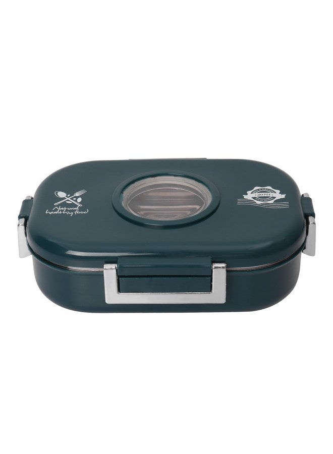 JAYPEE Inner Stainless Steel Insulated Lunch Box, Lunch Box for Kids, Office, School Submarine Green 650 ml - Image 1