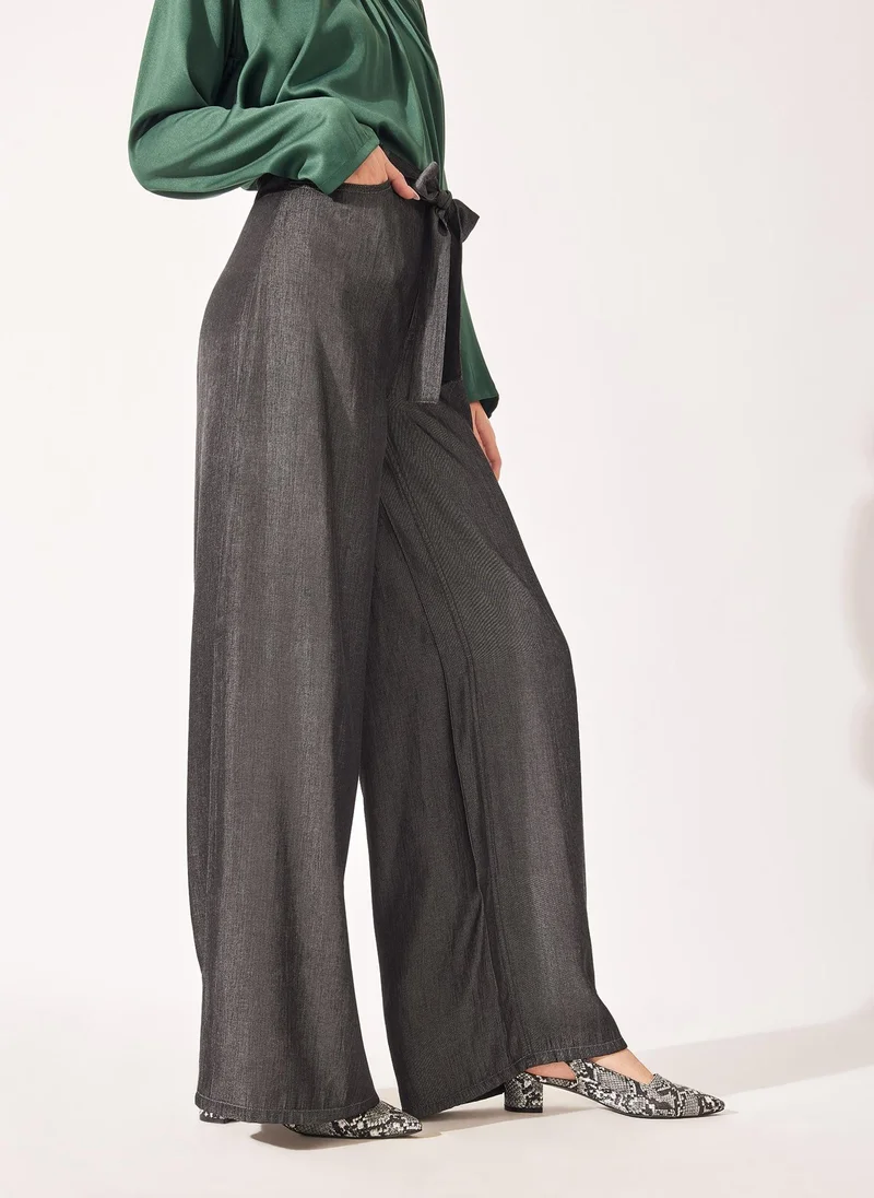 The Label Life Charcoal Belted Pants