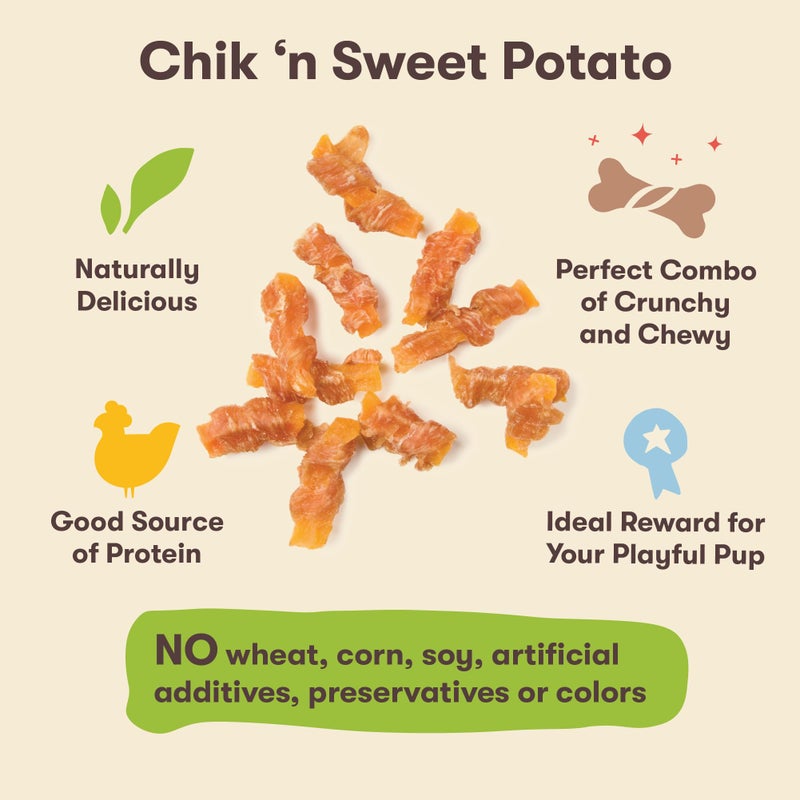 Pet 'n Shape علاجات الكلاب من بيت 'ن شايب - جيركي من البطاطا الحلوة - 1 باوند - Image 3