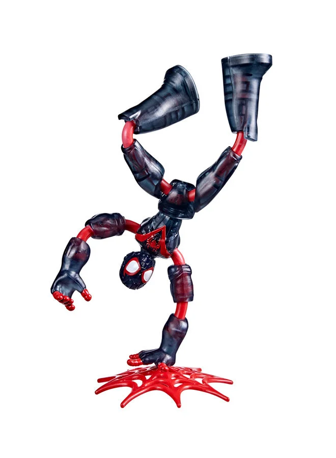 هاسبرو - جيمينج Marvel Bend And Flex Missions Miles Morales Space Mission Action Figure 6 Inch Scale Bendable Toy