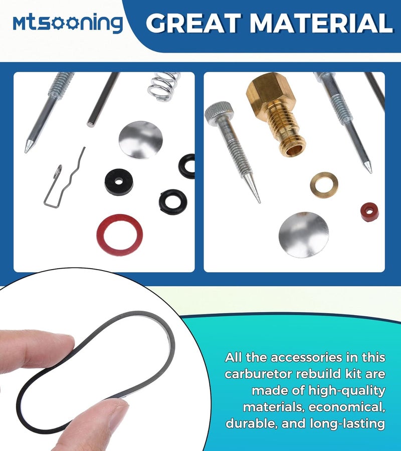 Mtsooning Carburetor Rebuild Kit for Tecumseh 31840 2HP-7HP Engine - Image 3