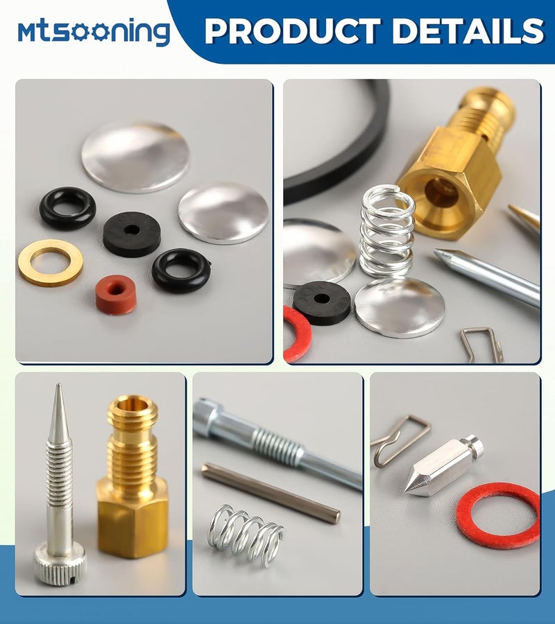 Mtsooning Carburetor Rebuild Kit for Tecumseh 31840 2HP-7HP Engine - Image 2