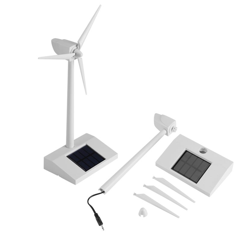 Mini Solar Windmill: Premium ABS Plastic, One-Body Structure Solar Energy Toy - Solar-Powered Rotation Kids Science Toy for Children Education, Home Decoration - Image 1