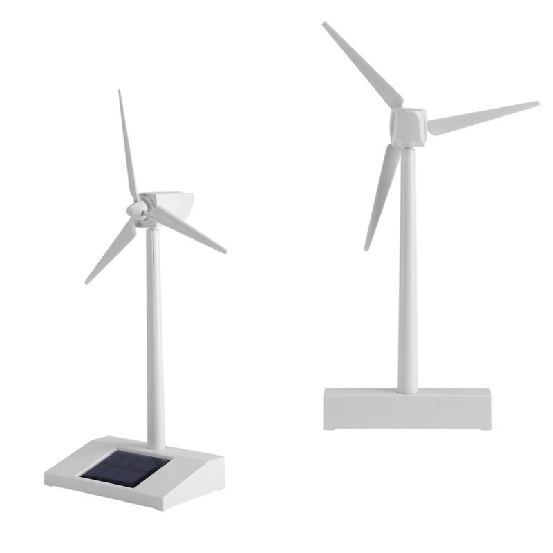 Mini Solar Windmill: Premium ABS Plastic, One-Body Structure Solar Energy Toy - Solar-Powered Rotation Kids Science Toy for Children Education, Home Decoration - Image 3