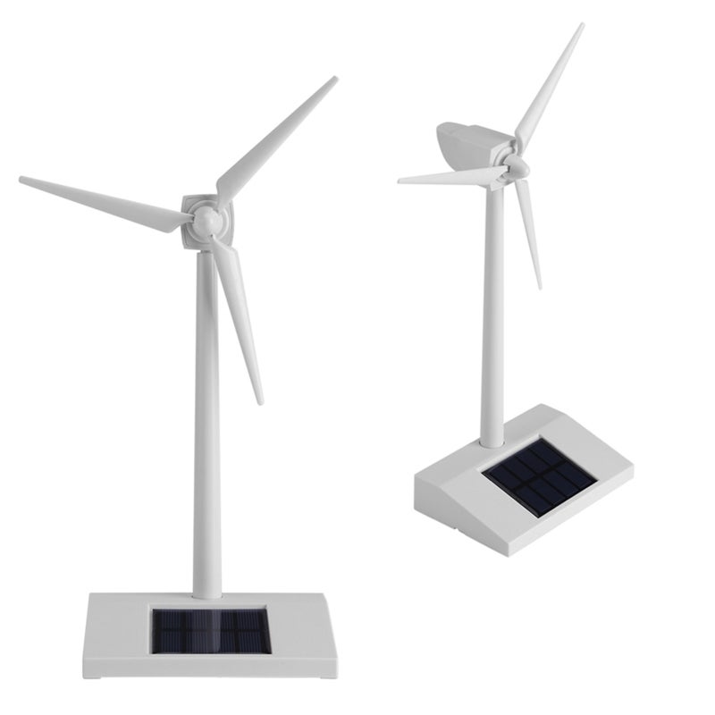 Mini Solar Windmill: Premium ABS Plastic, One-Body Structure Solar Energy Toy - Solar-Powered Rotation Kids Science Toy for Children Education, Home Decoration - Image 5