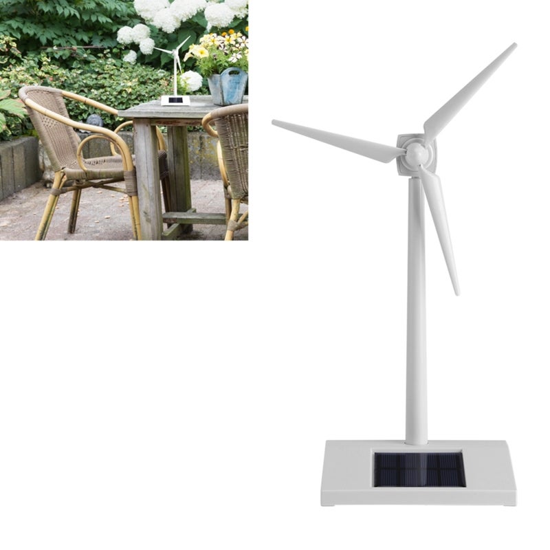 Mini Solar Windmill: Premium ABS Plastic, One-Body Structure Solar Energy Toy - Solar-Powered Rotation Kids Science Toy for Children Education, Home Decoration - Image 2