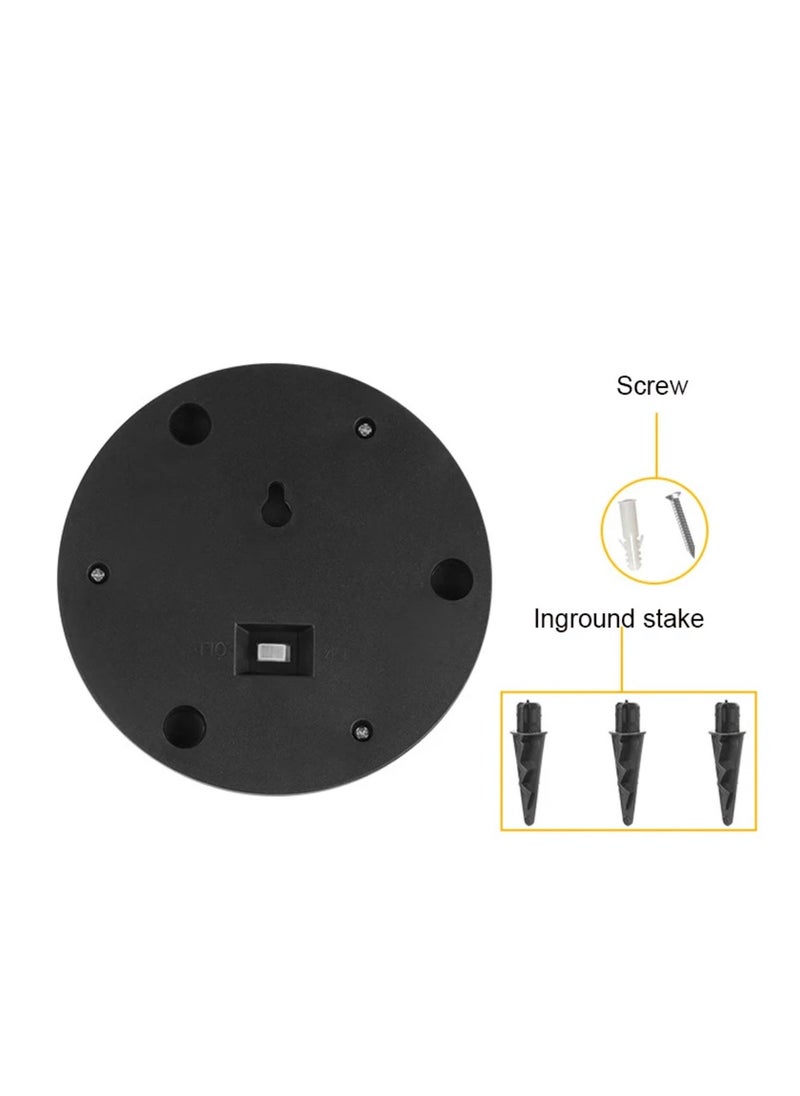 BLUE CORAL - Solar Ground Light Outdoor 4-Pack Waterproof 6LED For Pathway Stairs Lawn Patio Driveway Courtyard Villa Garden Decoration Lamp (Warm) - Image 1