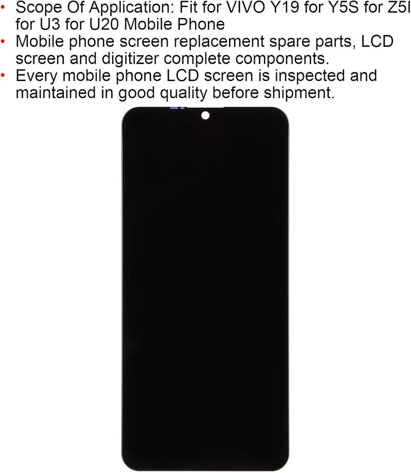 VIVO Y19 Y5S Z5I U3 U20 LCD Display Touch Screen Digitizer Assembly Replacement Kit with Tools, Durable Material, Excellent Applicability, Professionally Tested - Image 4