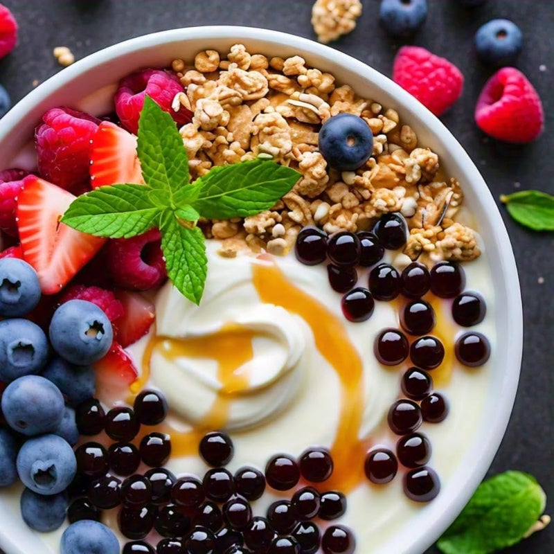 Bursties Coffee Flavored Popping Boba | Bursting Boba for Coffee, Bubble Tea, Desserts, Breakfasts and Snacks | Coffee Flavored Bursting Boba - Image 2