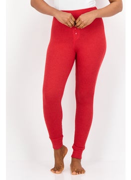 Aerie Women Knitted Pull On Leggings, Red  - Image 1