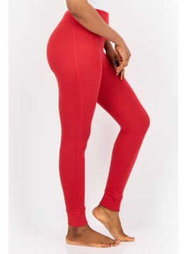 Aerie Women Knitted Pull On Leggings, Red  - Image 4