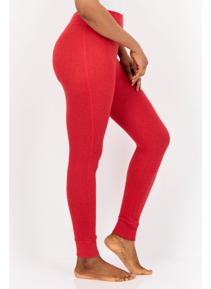 Aerie Women Knitted Pull On Leggings, Red  - Image 4