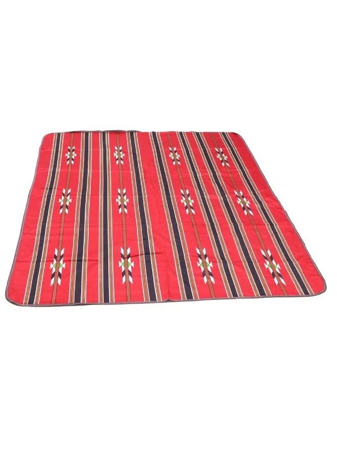 Generic Ground seating mat for trips, camping, hiking, and desert outings, traditional rug, size 200 x 150 cm.  - Image 1