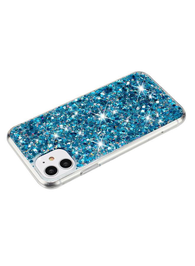 S-TOP Case For iPhone 11 Pro Transparent Frame Glitter Powder TPU Phone Case - Image 3