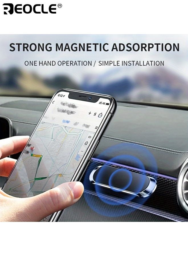 REOCLE Strong Magnetic Car Phone Holder Magnetic Suction Sticker Zinc Alloy Material Suitable for Global Phones and Vehicles ldeal for Navigation and Calls on Dashboard - Image 3