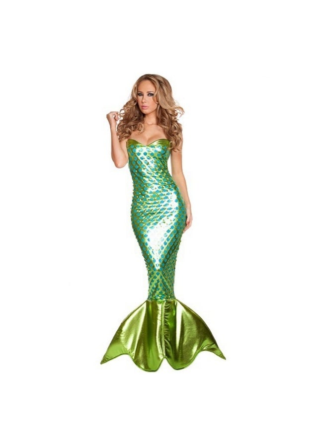 Adult Mermaid Princess Long Dress - Sequined Role-playing Corset Performance Evening Gown - Image 1