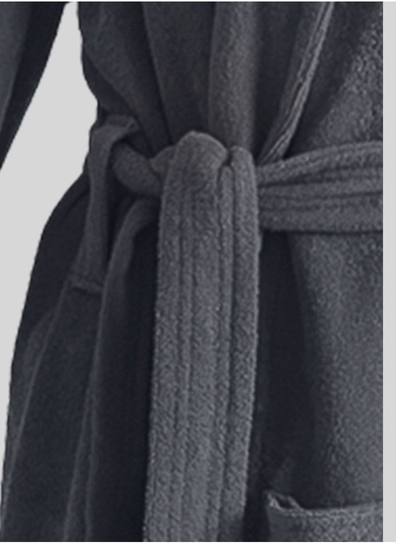 Men's soft cotton bathrobe with pocket and waist belt with a distinctive slipper elegant design gray color multiple sizes - pzsku/ZF8F4D78347D19DD09066Z/45/_/1670081101/57d4716a-ab10-4e68-bc56-9e1aaf2193dd