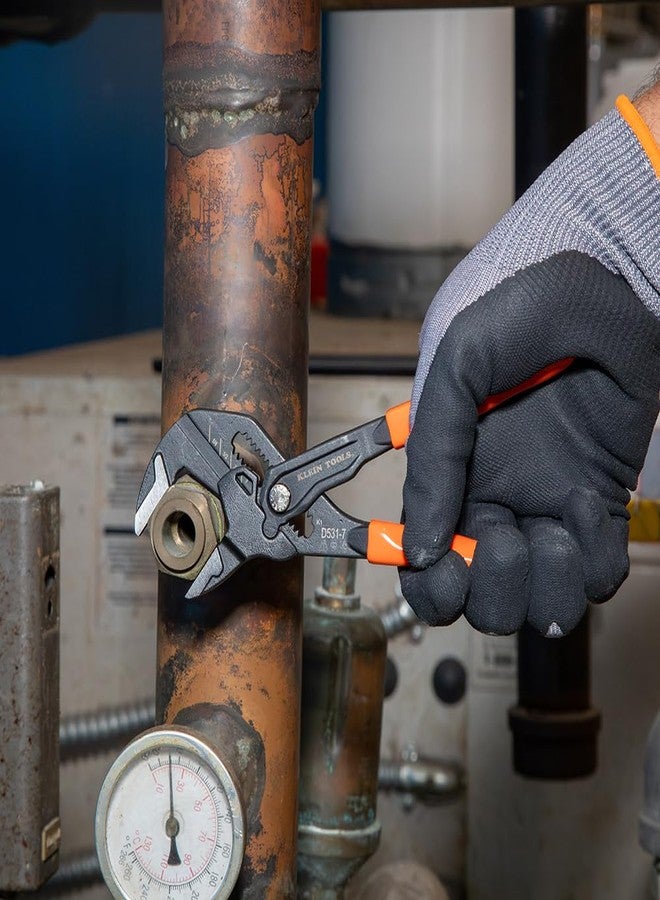 Klein Tools D5317 Compact Plier Wrench, High Leverage Multi-Use Adjustable Plier Wrench with Smooth Jaws, 7-Inch - Image 5