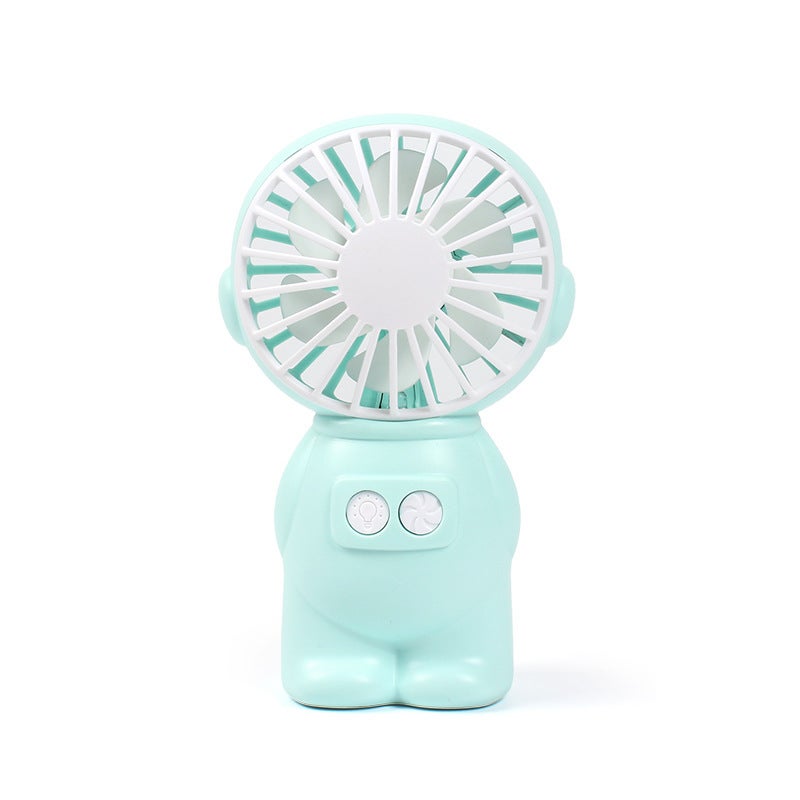 New Handheld Light Night Light Fan Summer Outdoor Portable Usb Charging Fan Desktop Small Fan Manufacturers - Image 1