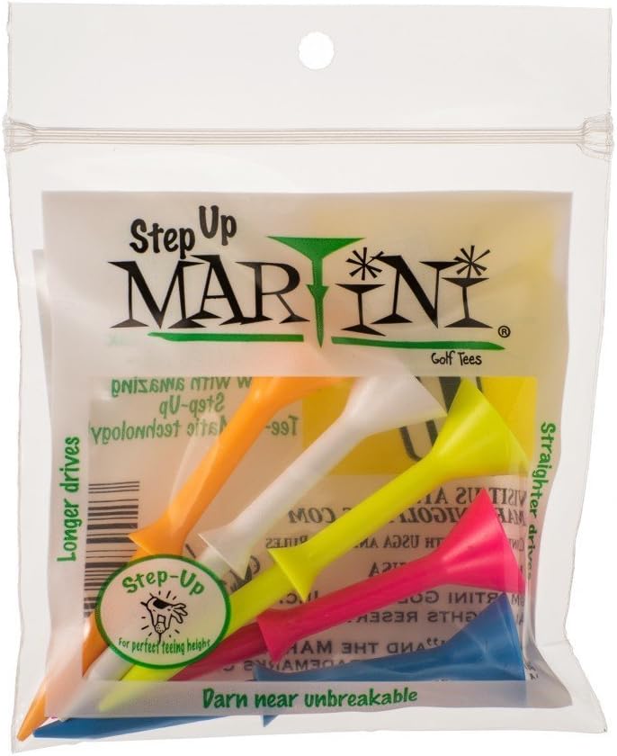 3 1/4" Step-Up Assorted Golf Tees- Pack of 2 (10 Tees)