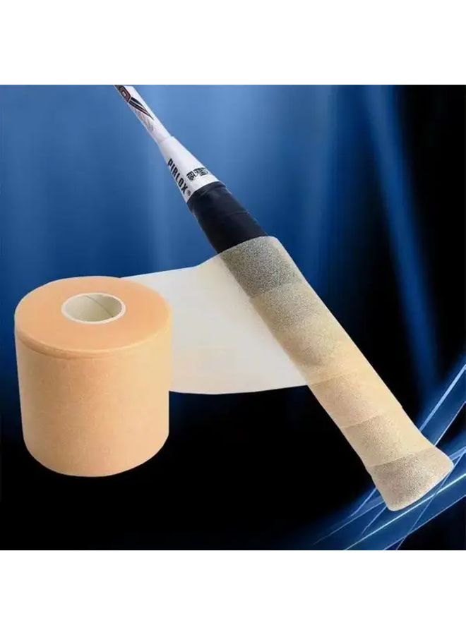 1pc Non Slip Shock Absorbing Tennis Grip Tape Beige for Better Control Cushioning - Image 2