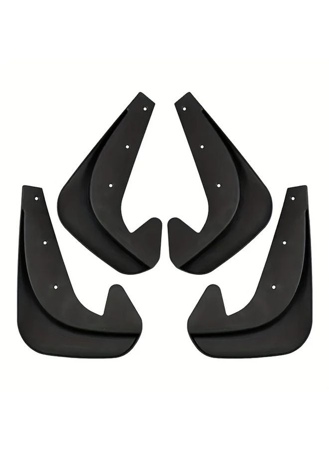 Universal Mud Flaps 4Pcs Durable PP Front Rear Fender Protector Black - Image 4