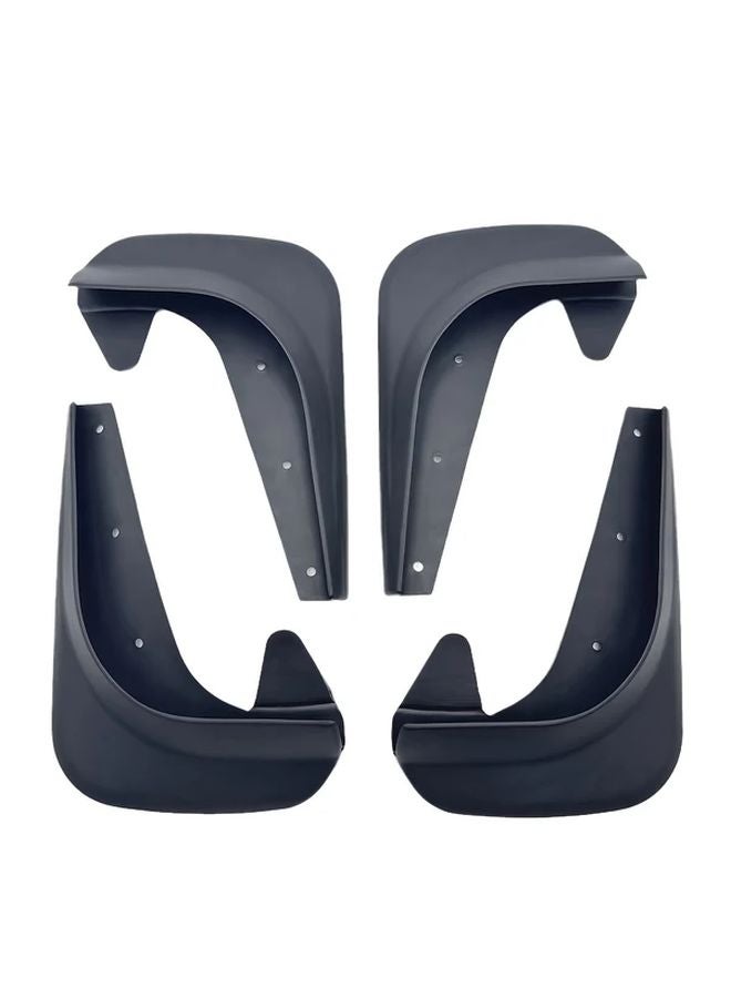 Universal Mud Flaps 4Pcs Durable PP Front Rear Fender Protector Black - Image 5