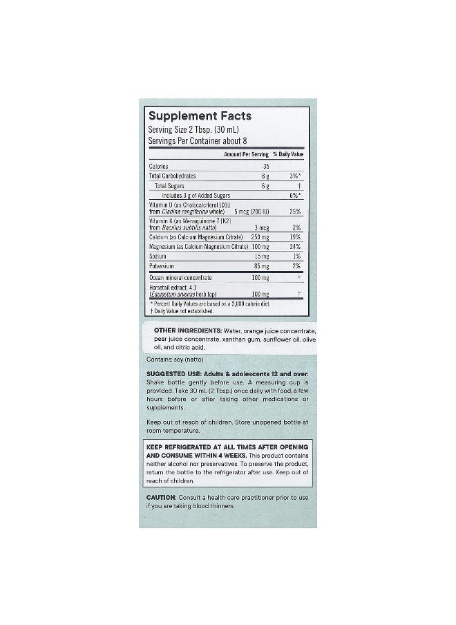 Flora Flora, Bone Health+™ with Calcium, Magnesium, and Vitamins D & K, 8 fl oz (236 ml)  - Image 2